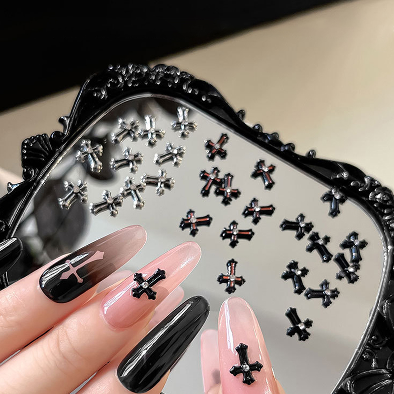 Punk Cross Nail Charms